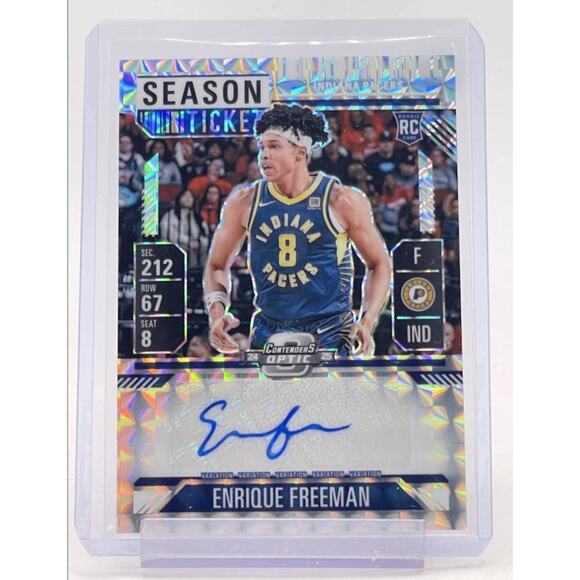 ENRIQUE FREEMAN 2024-25 MOSAIC CONTENDERS OPTIC SILVER VAR RC AUTO - Picture 1 of 2